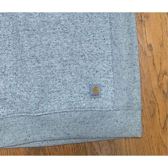 NWT CARHARTT RELAXED gray CREW NECK LOGO SWEATSHIRT women’s  S - Picture 3 of 7